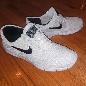 Nike Stefan Janoski Max White Mesh Sneakers size 10.5